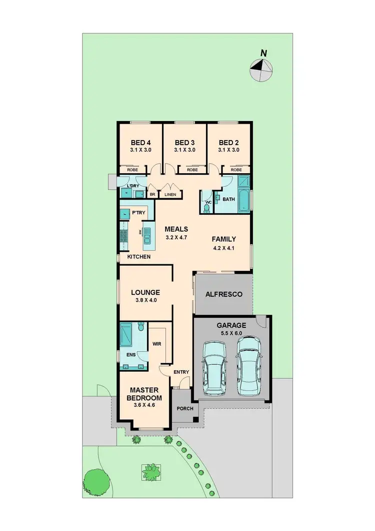 Floorplan of Homely house listing, 17 AMBROSIA WAY, Beveridge VIC 3753