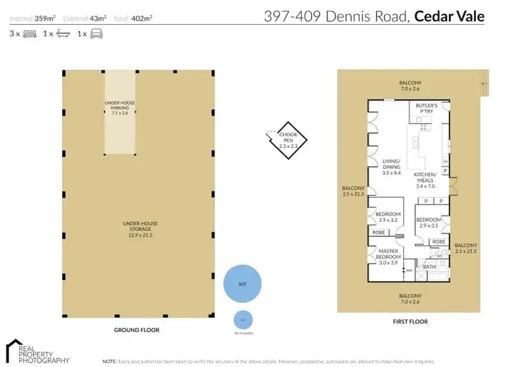Floorplan of Homely house listing, 397-409 Dennis Road, Cedar Vale QLD 4285