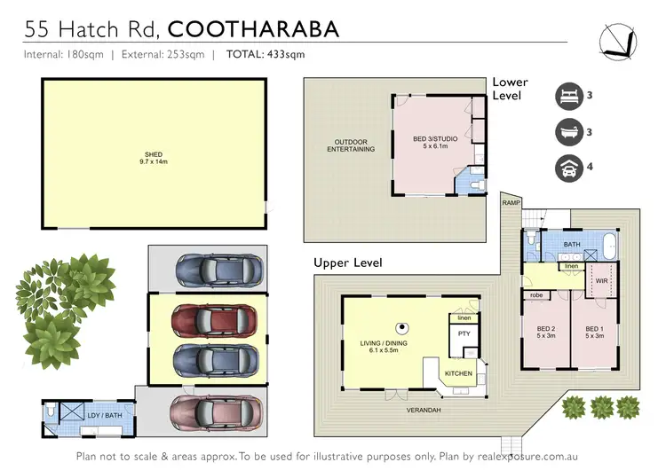 Floorplan of Homely house listing, 55 Hatch Road, Cootharaba QLD 4565