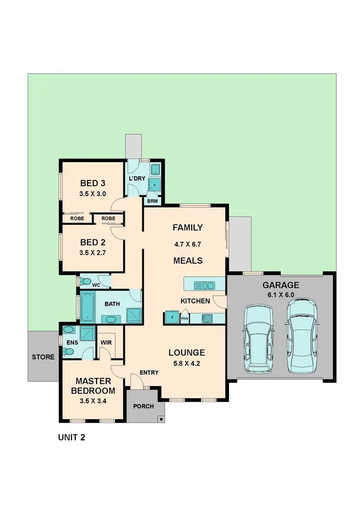 Floorplan of Homely unit listing, 2/4 EDEN PLACE, Wallan VIC 3756