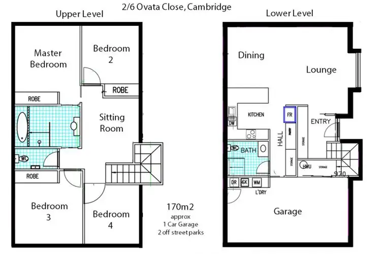 Floorplan of Homely house listing, 2/6 Ovata Close, Cambridge TAS 7170