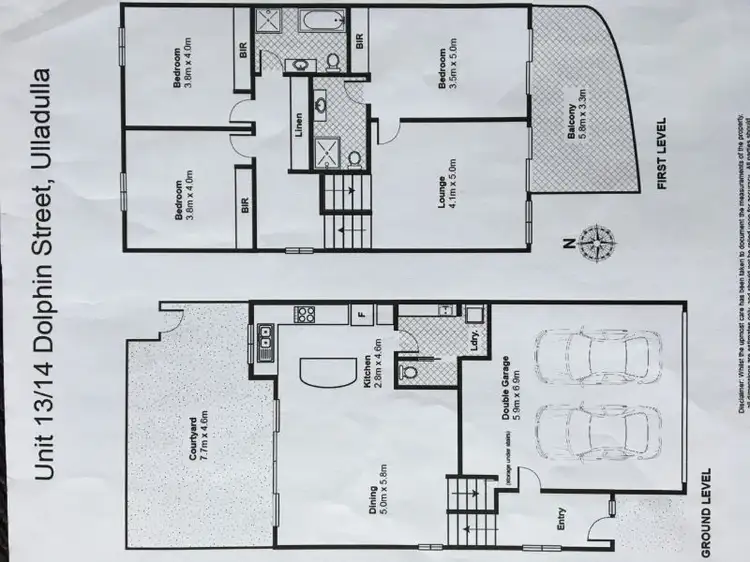 Floorplan of Homely townhouse listing, 13/14-18 Dolphin Street, Ulladulla NSW 2539