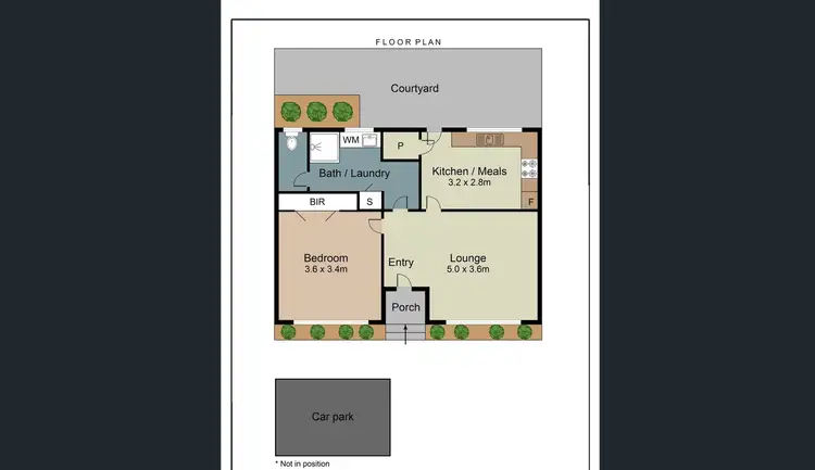 Floorplan of Homely villa listing, 5/165 Edwardes Street, Reservoir VIC 3073