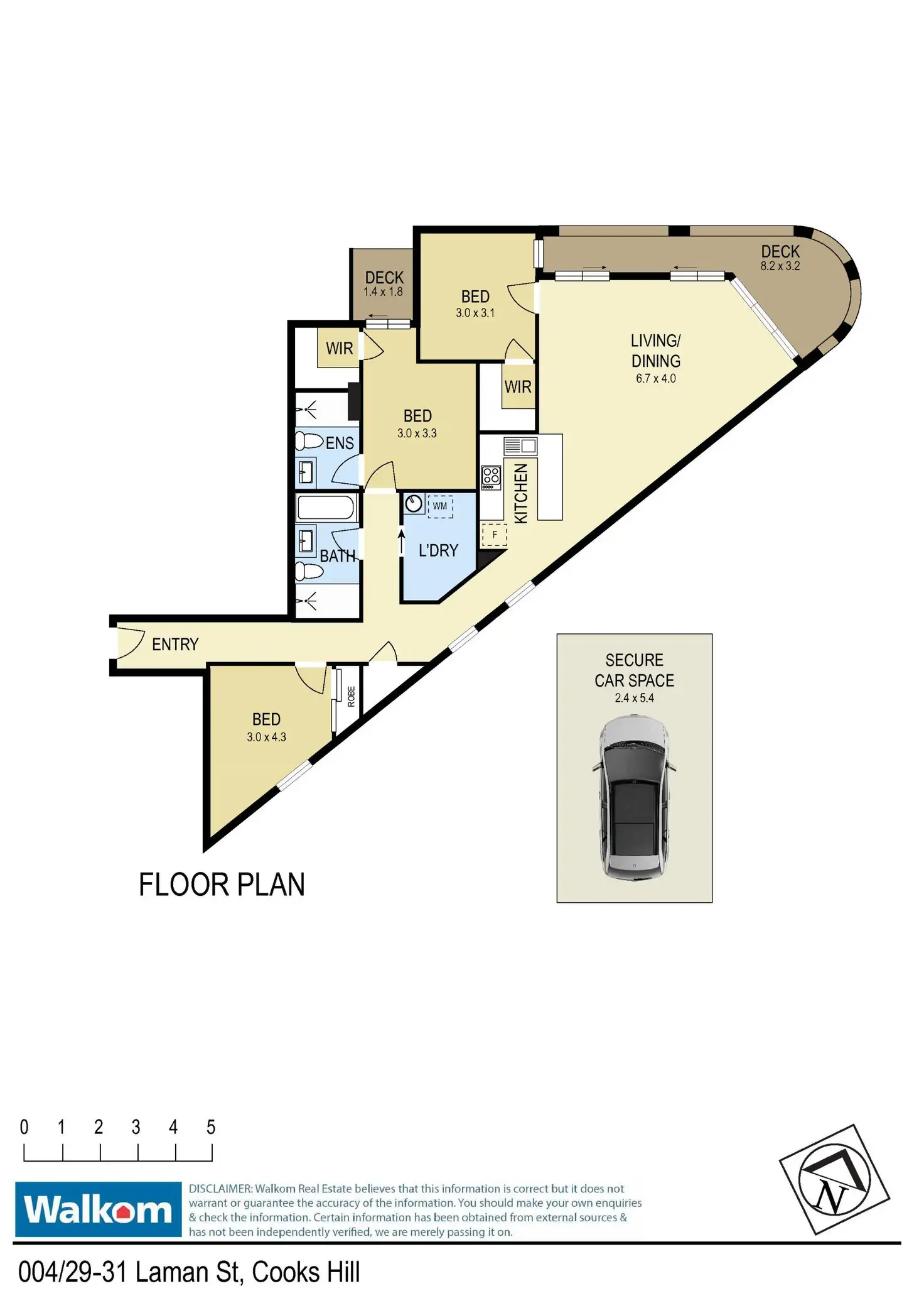 Floorplan of Homely apartment listing, 004/29-31 Laman Street, Cooks Hill NSW 2300