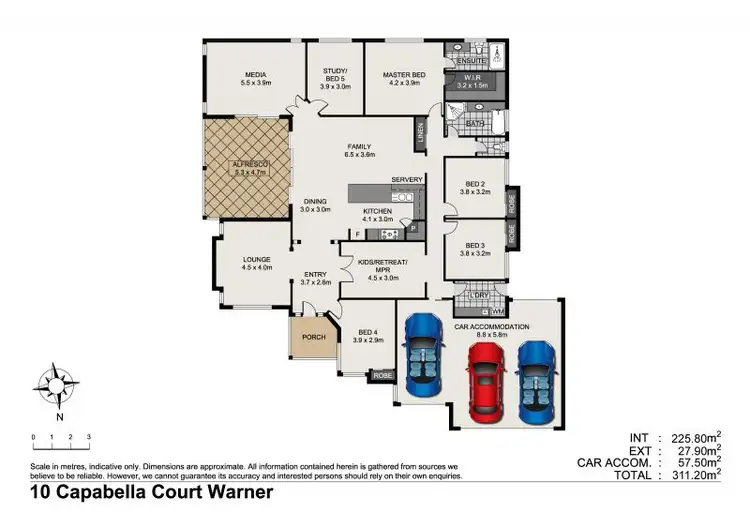 Floorplan of Homely house listing, 10 Capabella Court, Warner QLD 4500