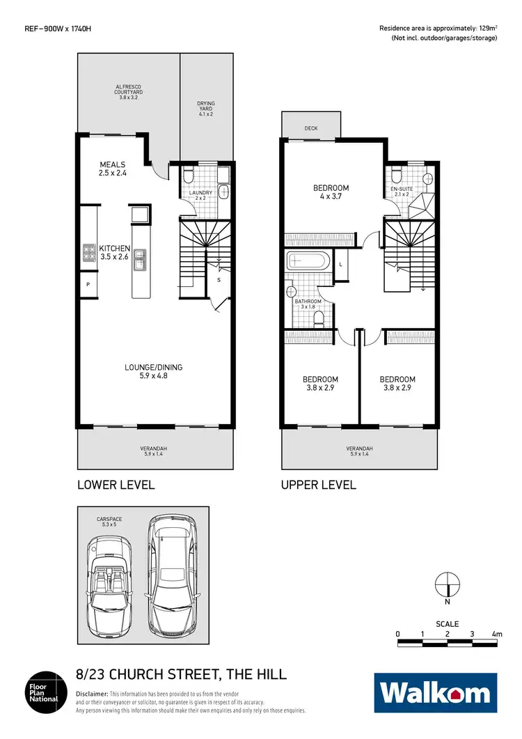 Floorplan of Homely townhouse listing, 8/23 Church Street, The Hill NSW 2300