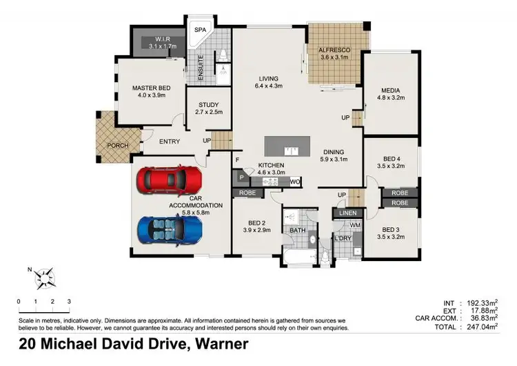 Floorplan of Homely house listing, 20 Michael David Drive, Warner QLD 4500