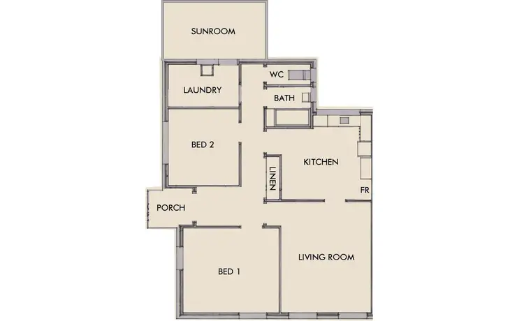 Floorplan of Homely semi-detached listing, 1/17 Fifth Avenue, Mandurah WA 6210
