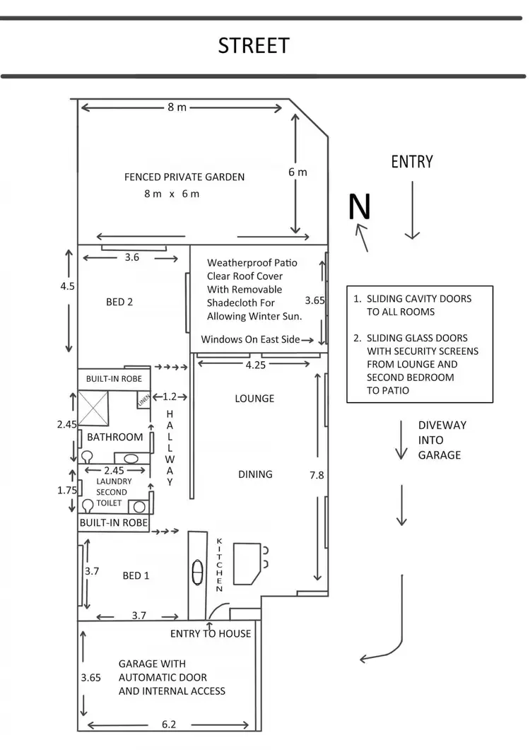 Floorplan of Homely townhouse listing, 8 Oliver Avenue, Armidale NSW 2350