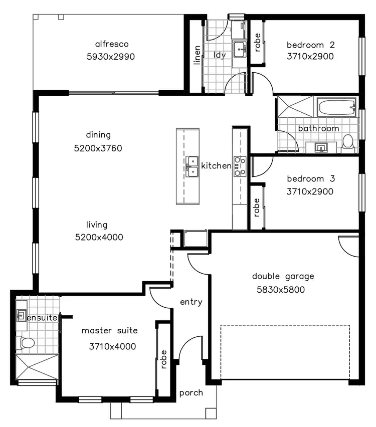 Floorplan of Homely unit listing, 2/1 Barralong Way, Gobbagombalin NSW 2650