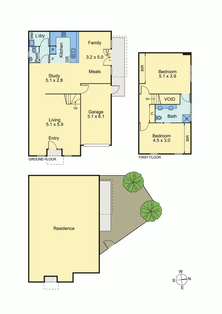 Floorplan of Homely townhouse listing, 3/24 Miranda Road, Reservoir VIC 3073