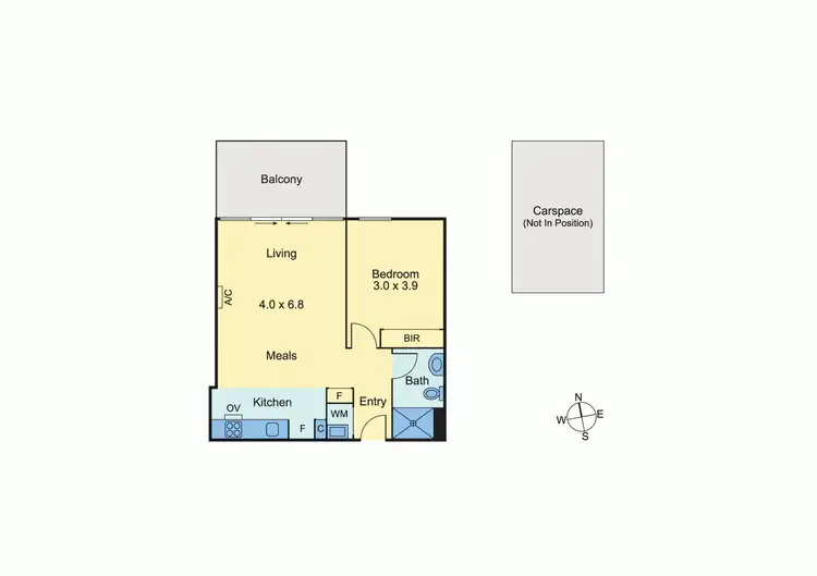 Floorplan of Homely unit listing, 102/1 Kennedy Avenue, Richmond VIC 3121