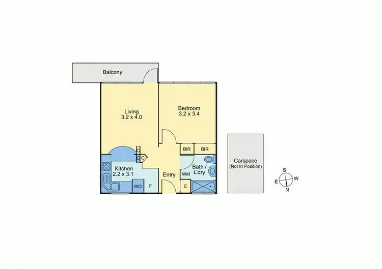 Floorplan of Homely unit listing, 7/203 Punt Road, Richmond VIC 3121