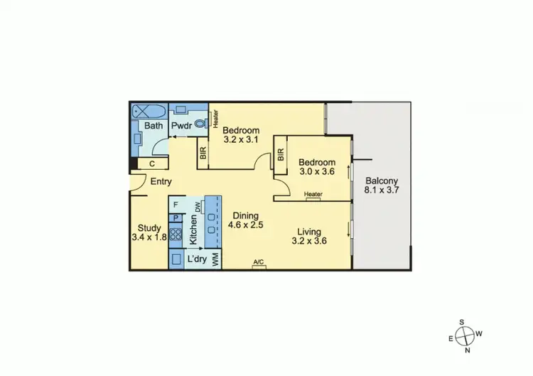 Floorplan of Homely unit listing, 106/150 Peel Street, North Melbourne VIC 3051