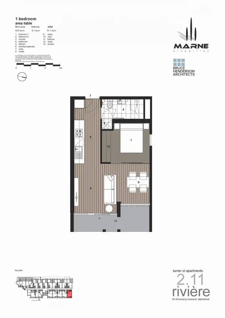 Floorplan of Homely apartment listing, 211/119 Turner Street, Abbotsford VIC 3067