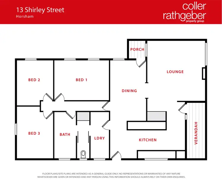 Floorplan of Homely house listing, 13 Shirley Street, Horsham VIC 3400