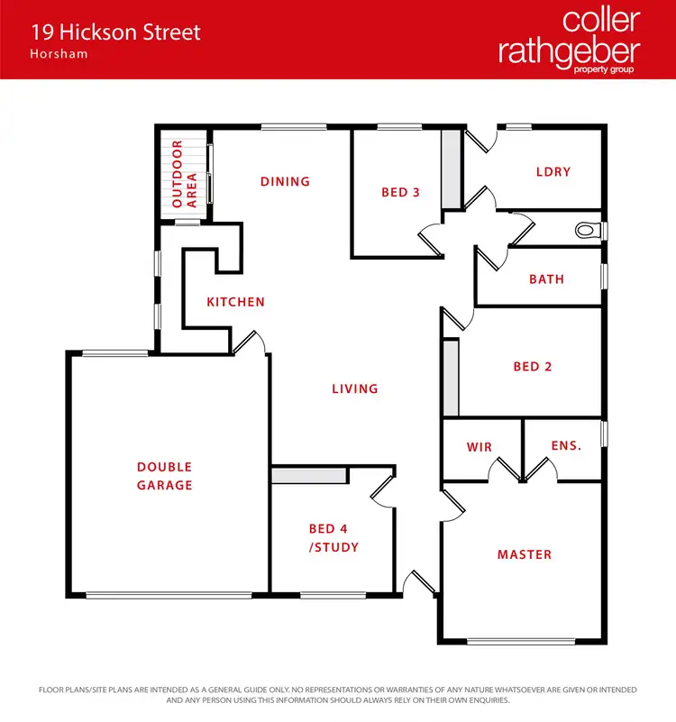 Floorplan of Homely townhouse listing, 19 Hickson Street, Horsham VIC 3400
