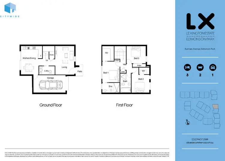 Floorplan of Homely townhouse listing, unit 17/40 Burrows Avenue, Edmondson Park NSW 2174
