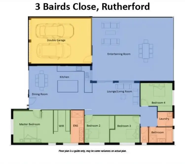 Floorplan of Homely house listing, 3 Bairds Close, Rutherford NSW 2320