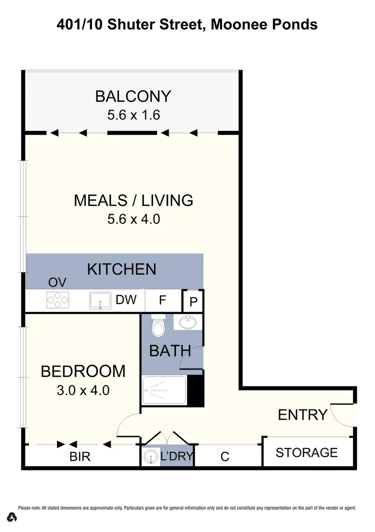 Floorplan of Homely apartment listing, 401/10 Shuter St, Moonee Ponds VIC 3039