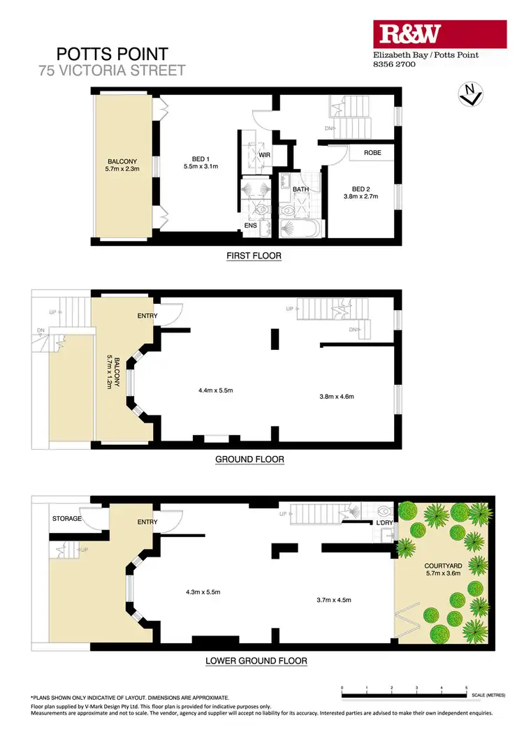 Floorplan of Homely terrace listing, 75 Victoria Street, Potts Point NSW 2011