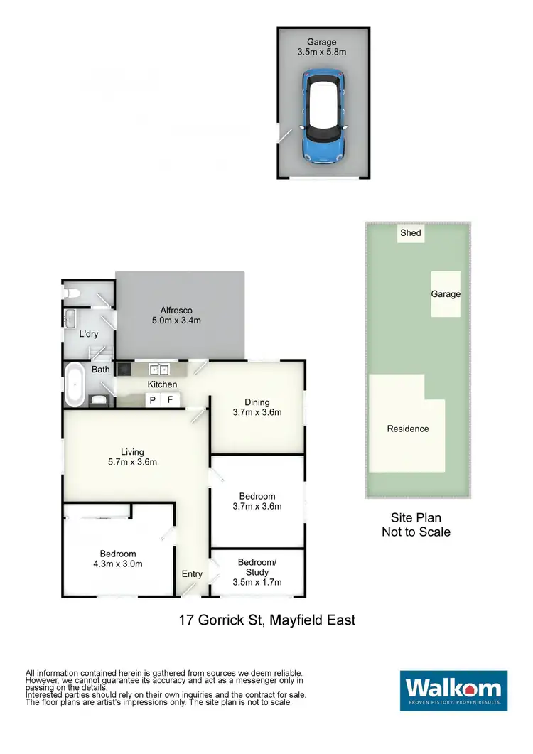 Floorplan of Homely house listing, 17 Gorrick Street, Mayfield East NSW 2304
