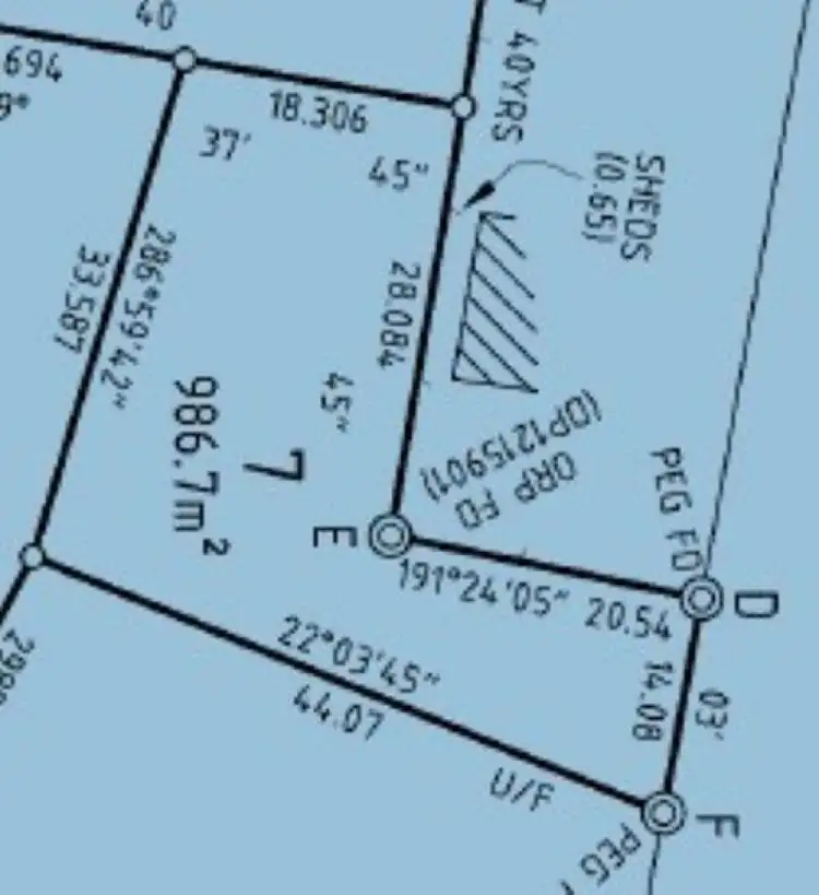 Floorplan of Homely land listing, 567 Eleven Mile Drive, Eglinton NSW 2795