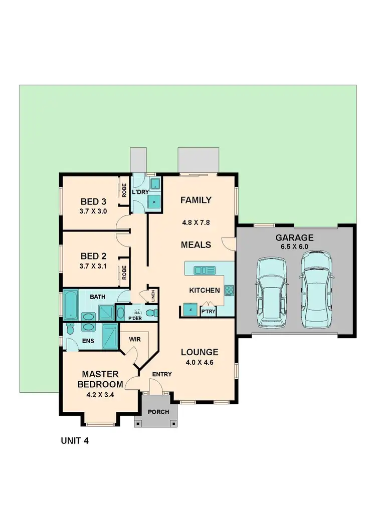 Floorplan of Homely unit listing, 4/4 Eden Place, Wallan VIC 3756