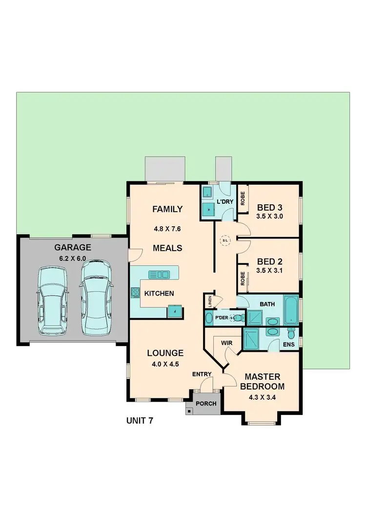 Floorplan of Homely unit listing, 7/4 Eden Place, Wallan VIC 3756