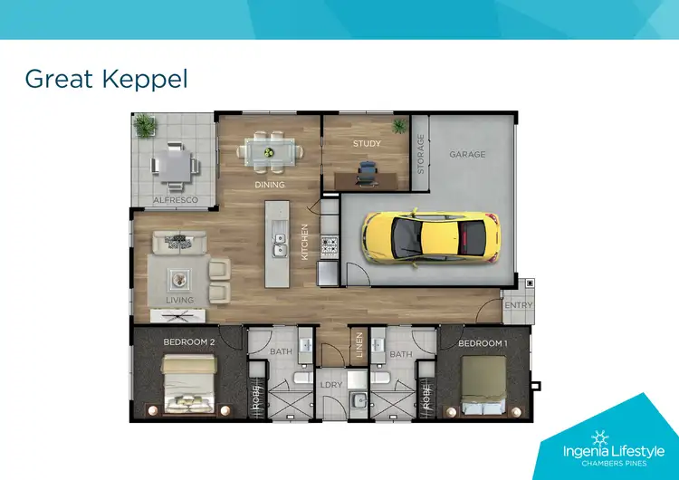 Floorplan of Homely retirement listing, 215/2 Koplick Road, Chambers Flat QLD 4133