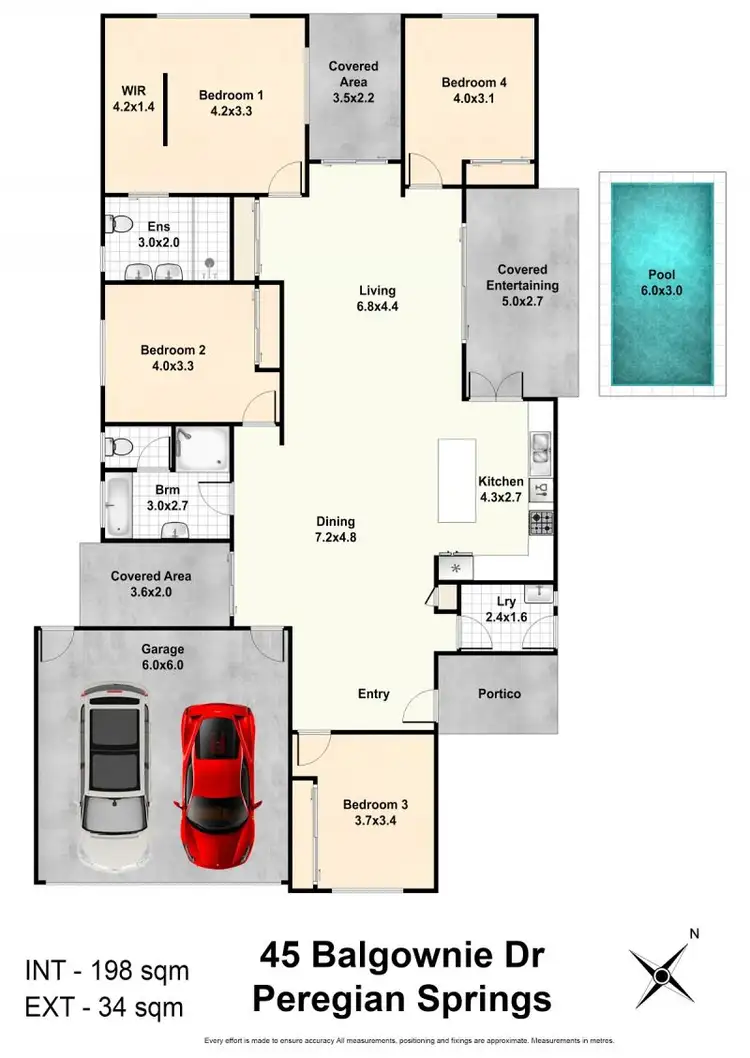 Floorplan of Homely house listing, 45 Balgownie Drive, Peregian Springs QLD 4573