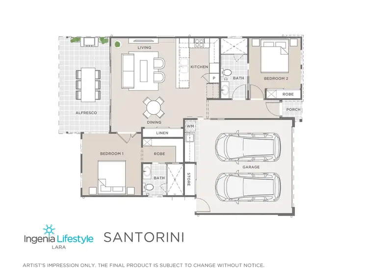 Floorplan of Homely retirement listing, 84/40 Watt Street, Lara VIC 3212