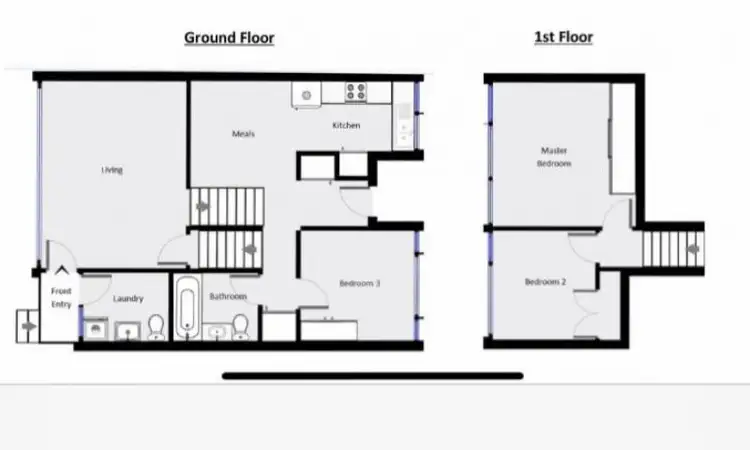 Floorplan of Homely townhouse listing, 18 Middlemiss Place, Windradyne NSW 2795