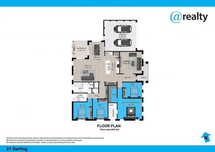 Floorplan of Homely house listing, 21 Darling Street, Eglinton NSW 2795