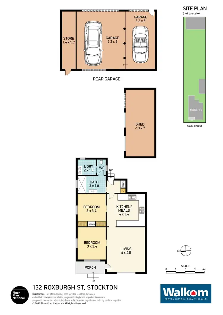 Floorplan of Homely house listing, 132 Roxburgh Street, Stockton NSW 2295