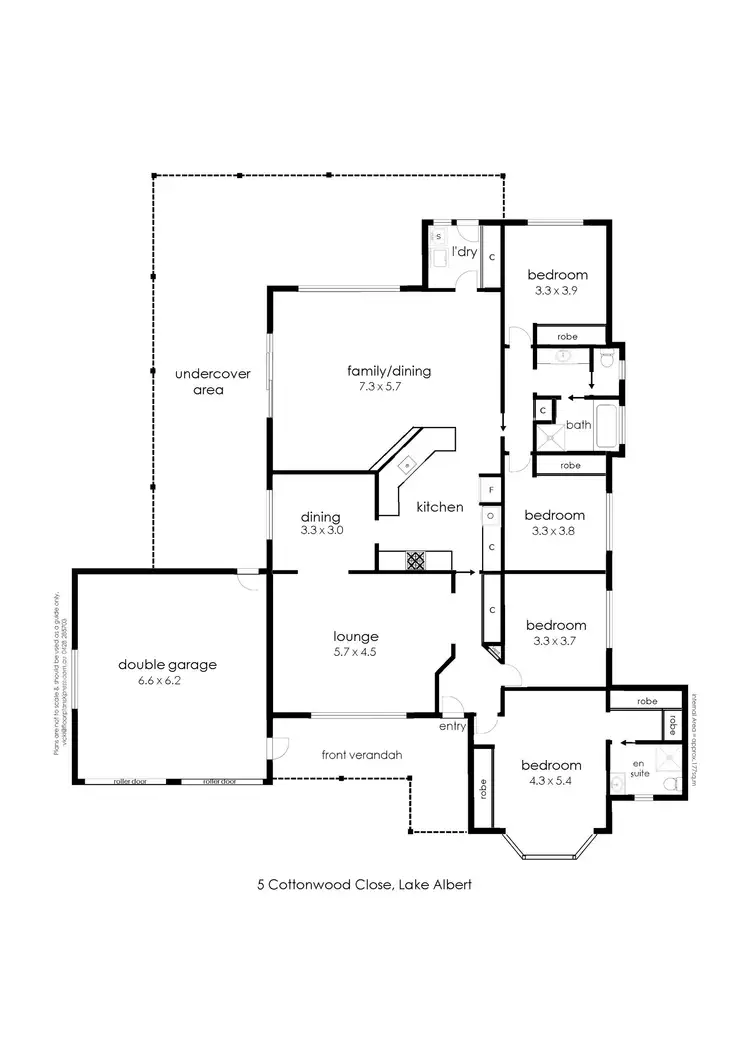 Floorplan of Homely house listing, 5 Cottonwood Close, Lake Albert NSW 2650