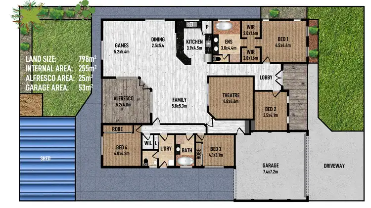Floorplan of Homely house listing, 33 Gerdes Way, Mckail WA 6330