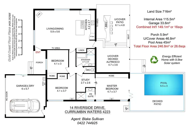 Floorplan of Homely house listing, 14 Riverside Drive, Currumbin Waters QLD 4223
