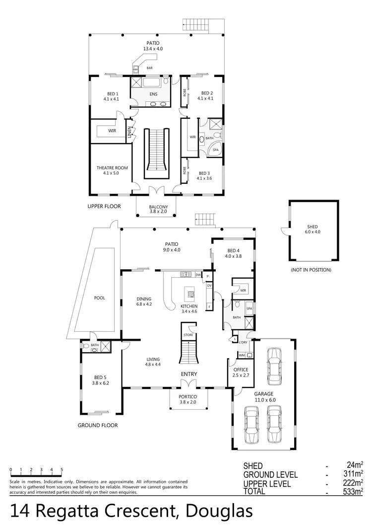 Floorplan of Homely house listing, 14 Regatta Crescent, Douglas QLD 4814