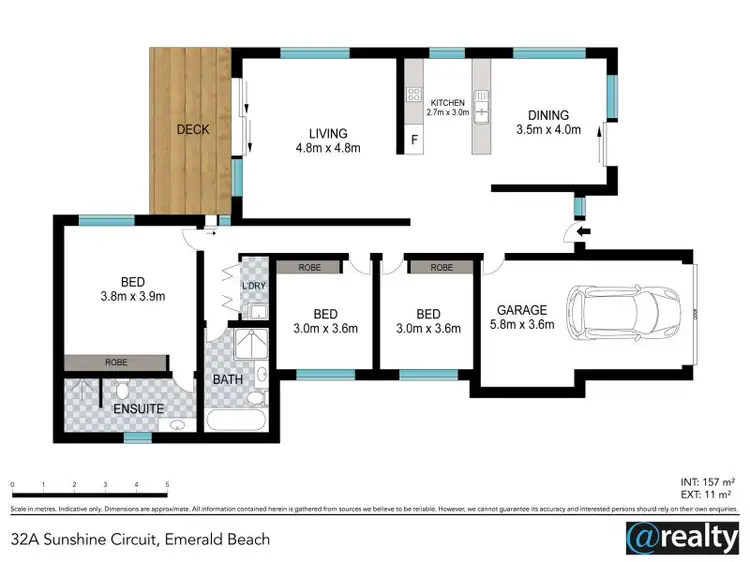 Floorplan of Homely house listing, 32A Sunshine Circuit, Emerald Beach NSW 2456