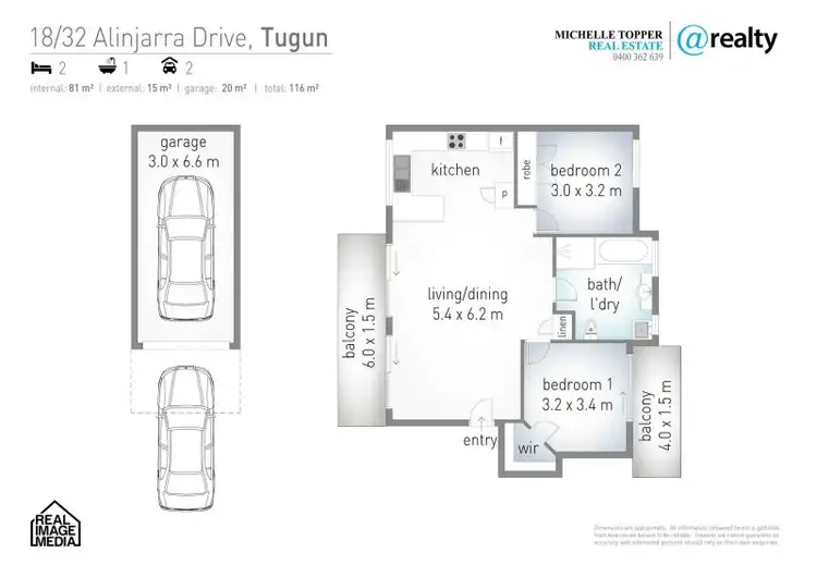 Floorplan of Homely apartment listing, 18/32 Alinjarra Drive, Tugun QLD 4224