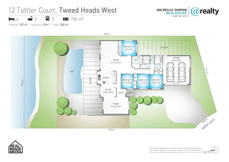 Floorplan of Homely house listing, 12 Tattler Court, Tweed Heads West NSW 2485