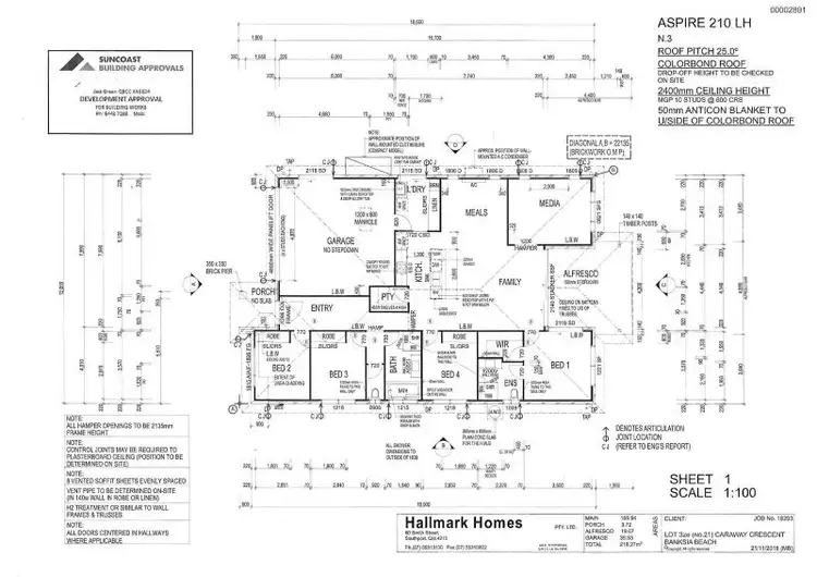 Floorplan of Homely house listing, 21 Caraway Crescent, Banksia Beach QLD 4507