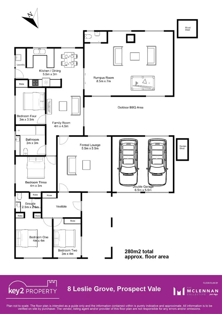 Floorplan of Homely house listing, 8 Leslie Grove, Prospect Vale TAS 7250