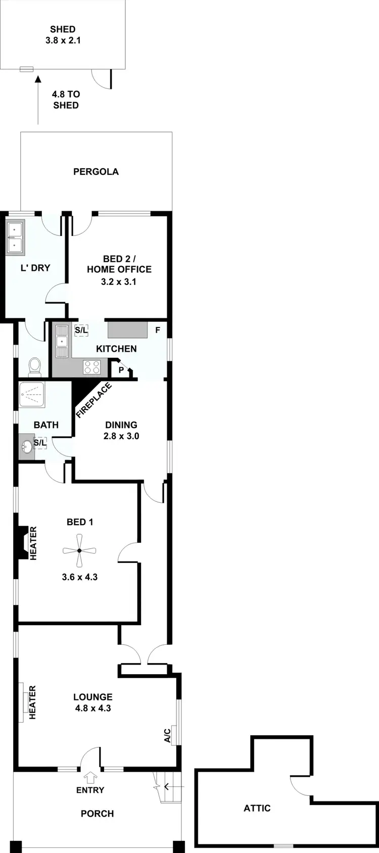 Floorplan of Homely house listing, 10 John Street, Goodwood SA 5034