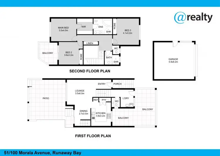 Floorplan of Homely townhouse listing, 51/100 Morala Avenue, Runaway Bay QLD 4216