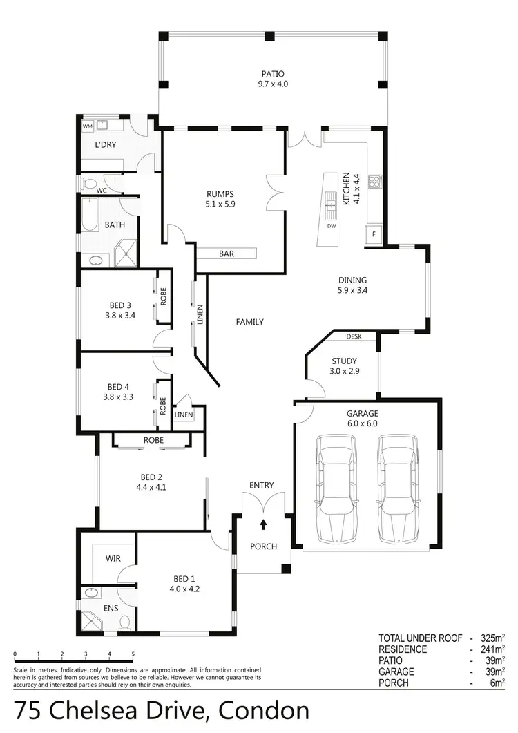 Floorplan of Homely house listing, 75 Chelsea Drive, Condon QLD 4815