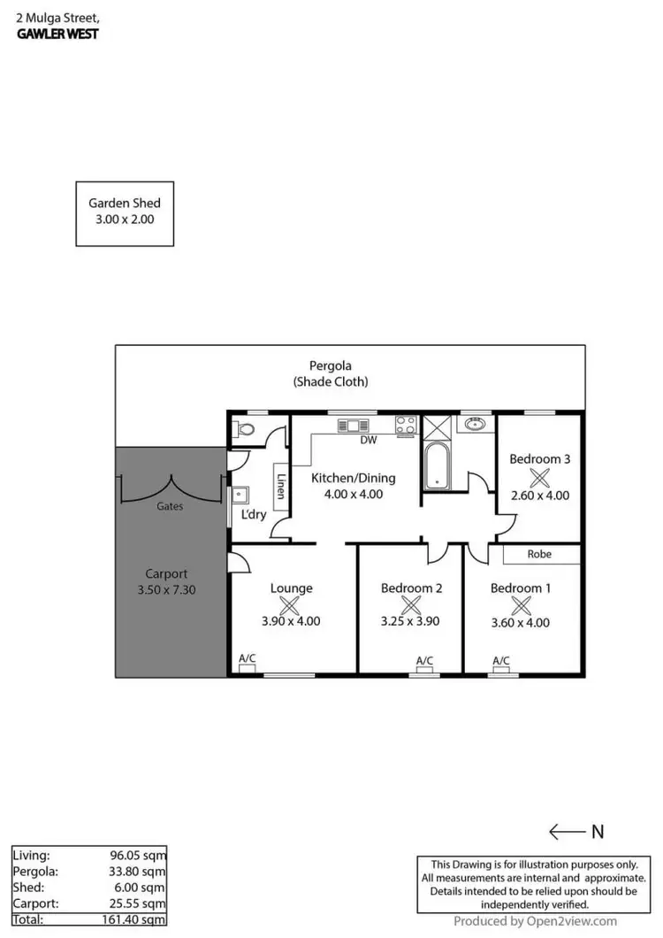 Floorplan of Homely house listing, 2 Mulga Street, Gawler West SA 5118