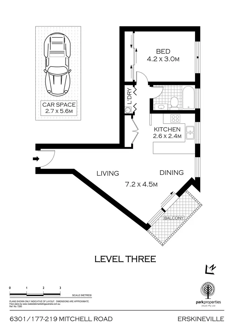 Floorplan of Homely apartment listing, 6301/177-219 Mitchell Road, Erskineville NSW 2043