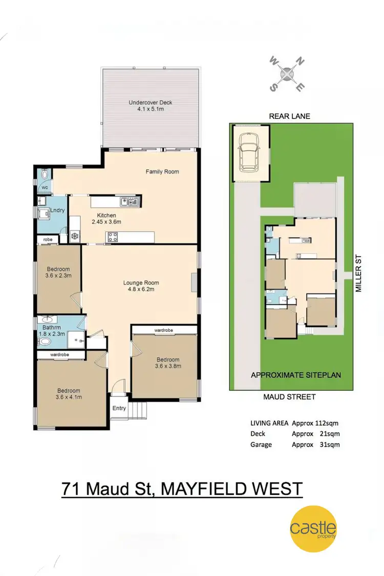 Floorplan of Homely house listing, 71 Maud St, Mayfield West NSW 2304